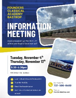 Information Meeting Flyer